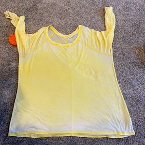 Lane Bryant longsleeved light weight Yellow shirt